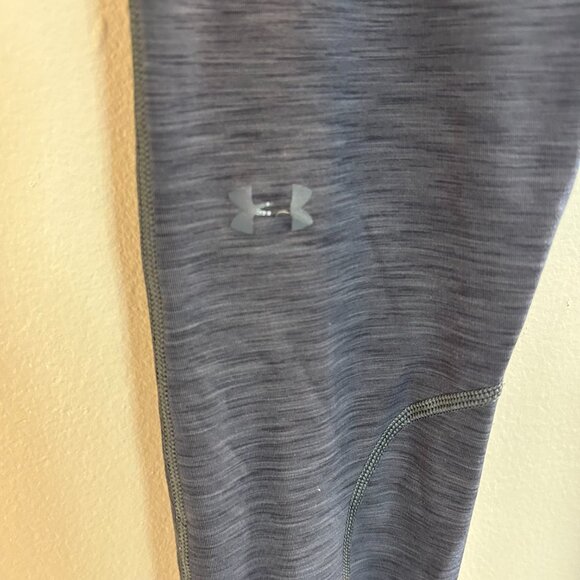 Under Armour Cold Gear Leggings Grey Womens Size Small Space Dye Pocket Pants - Picture 5 of 8